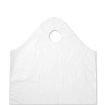 16" x 16" + 8" White Super Wave Carry Out Bags (500/case)