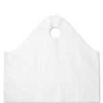 19" x 18" + 9.5" White Super Wave Carry Out Bags (500/case)