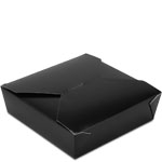 Bio-Pak Black #5 Square Meal Boxes