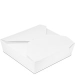 Bio-Pak White #5 Square Meal Boxes