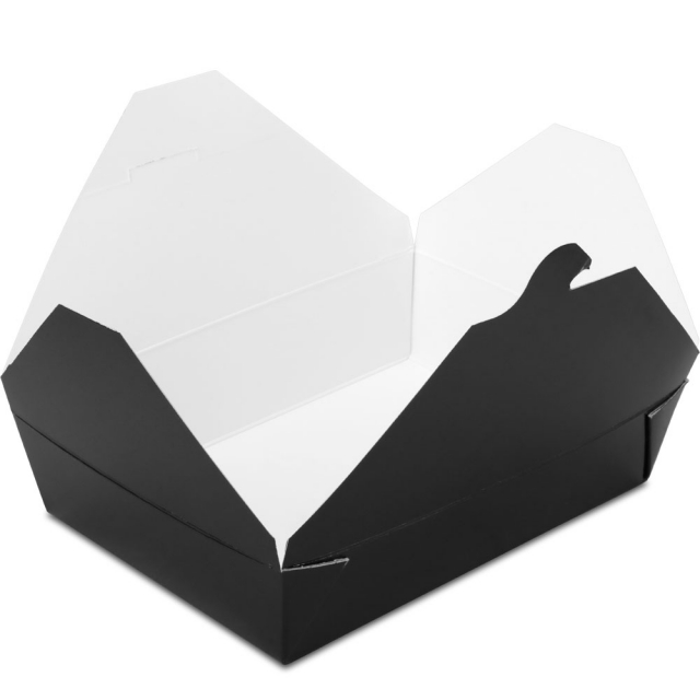 Bio-Pak Black #2 Compact Meal Boxes