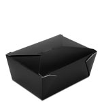 Bio-Pak Black #4 Deep Meal Boxes