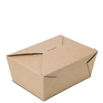 100% RECYCLED BioPlus Earth #4 Brown Kraft Food Boxes