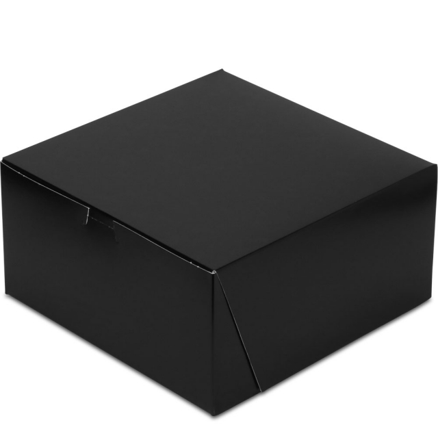 10 x 10 x 5" Black Cake Bakery Boxes