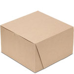 10 x 10 x 6" Natural Brown Kraft 10" Square Bakery Boxes