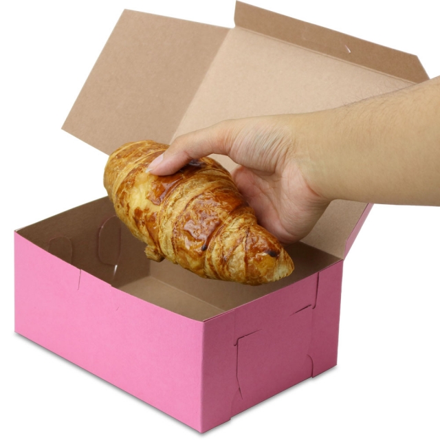 7 x 5 x 3" Pink Bakery Boxes