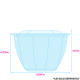48 oz Compostable Clear Plastic Salad Bowl - Made from PLA