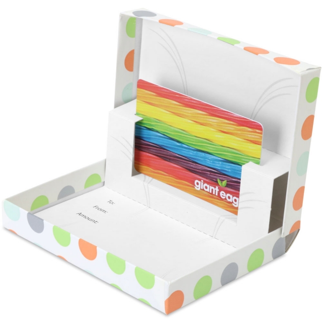 Hip Hop Dots Gift Card Boxes w/ White Interior