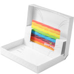 Pearl Pillow Gift Card Boxes w/ White Interior