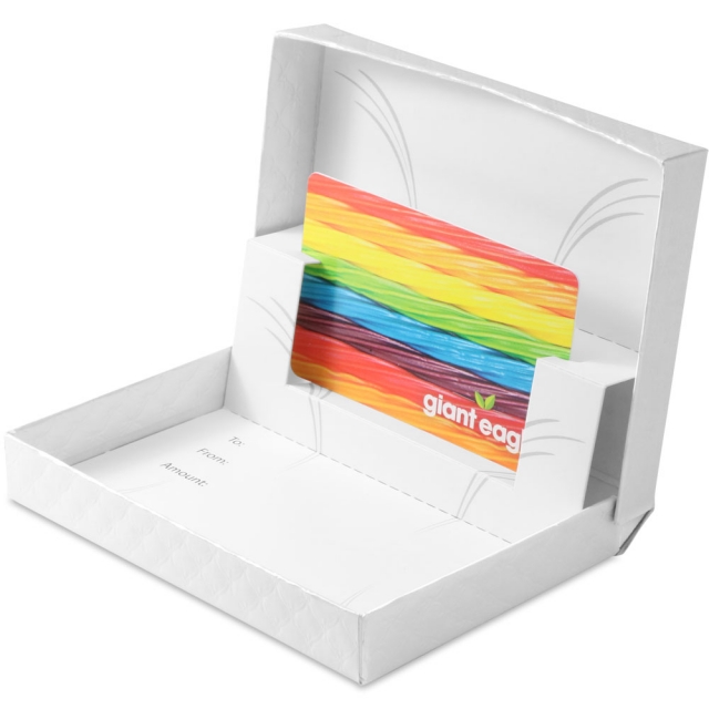 Pearl Pillow Gift Card Boxes w/ White Interior