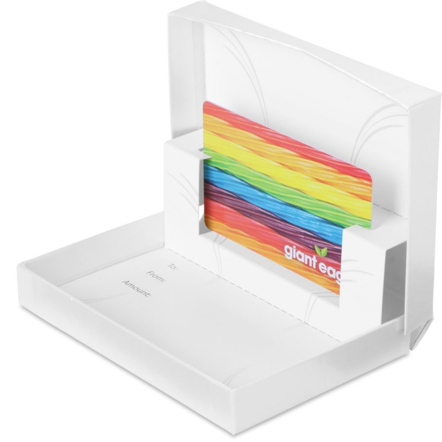 Pearl Sheen Ice Gift Card Boxes w/ White Interior