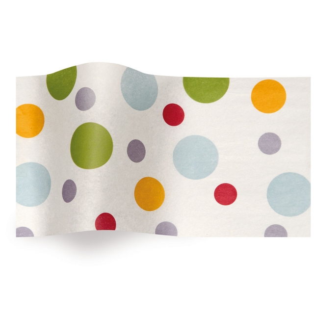 Island Dots Tissue Paper - Pattern Retail Tissue - 20 x 30 in.