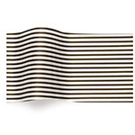 Black White Pinstripe Tissue Paper - Pattern Retail Tissue - 20 x 30 in.