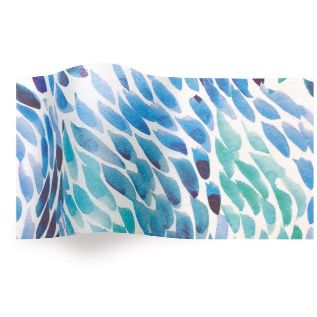Sea Glass Tissue Paper - Pattern Retail Tissue - 20 x 30 in.