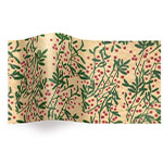 Happy Holly Days Tissue Paper - Pattern Retail Tissue - 20 x 30 in.