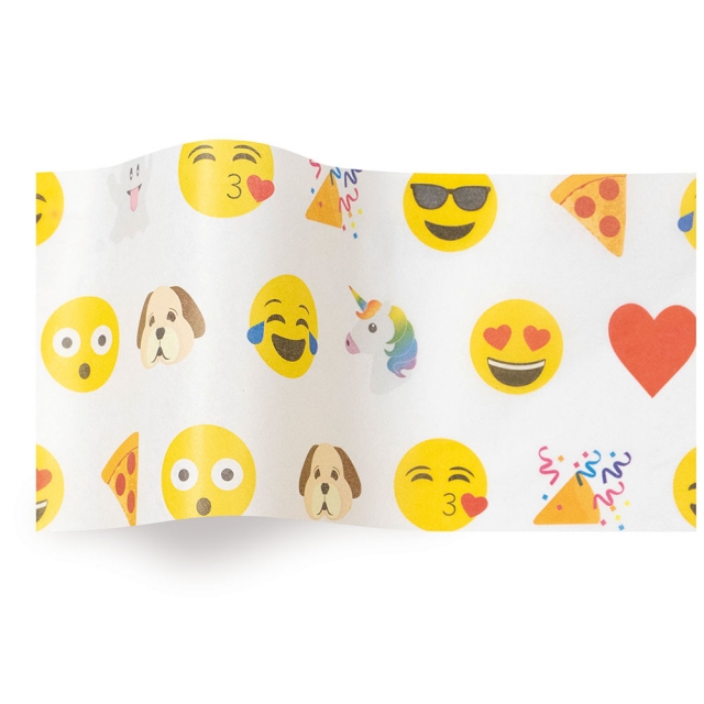 Emoji Tissue Paper - Pattern Retail Tissue - 20 x 30 in.