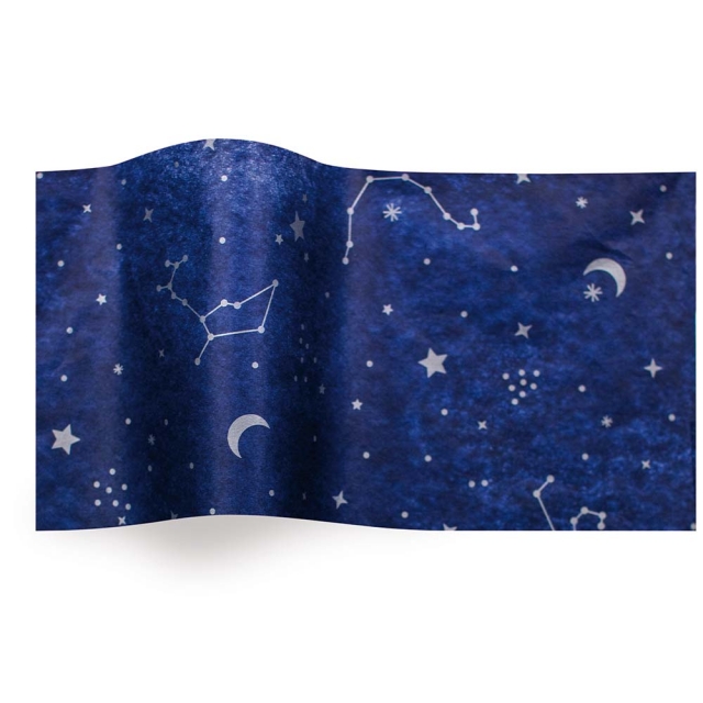 Night Sky Tissue Paper - Pattern Retail Tissue - 20 x 30 in.