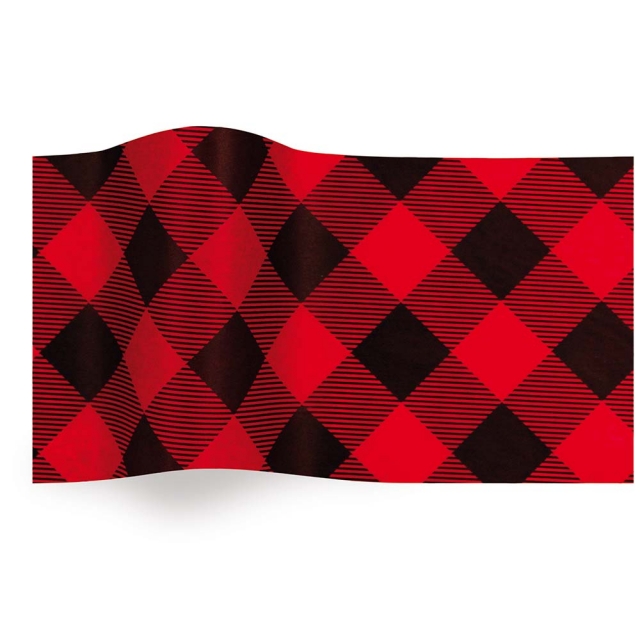 Buffalo Plaid Tissue Paper - Pattern Retail Tissue - 20 x 30 in.