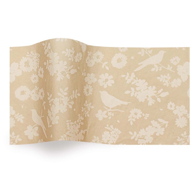 Backyard Blossoms Tissue Paper - Pattern Retail Tissue - 20 x 30 in.