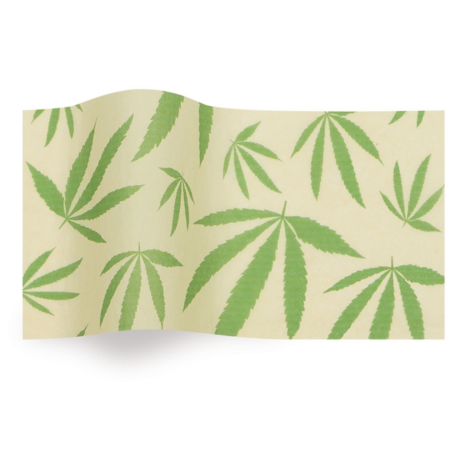 Cannabis Tissue Paper - Pattern Retail Tissue - 20 x 30 in.
