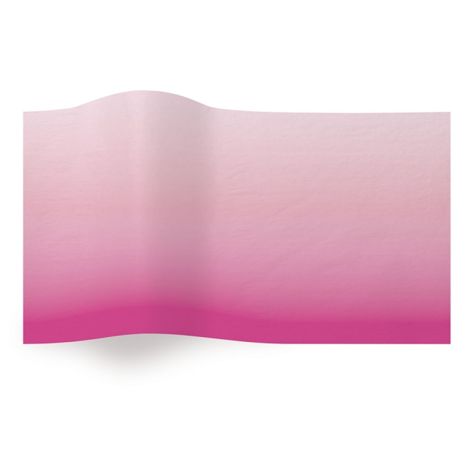 Pink Ombre Tissue Paper - Pattern Retail Tissue - 20 x 30 in.