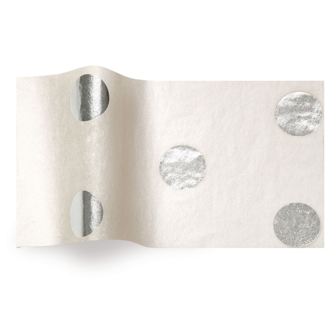 Silver Linen Tissue Paper - Pattern Retail Tissue - 20 x 30 in.