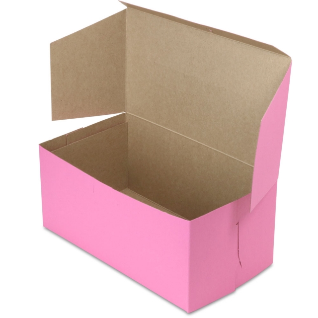 9 x 5 x 4" Pink Bakery Boxes
