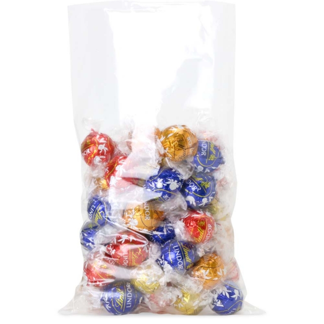 6.75 x 10.75 in. Clear Flat Clear Poly Plastic Food Bags
