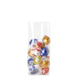 2.5 x 1.25 x 7.5 in. Clear Gusseted Clear Poly Plastic Food Bags