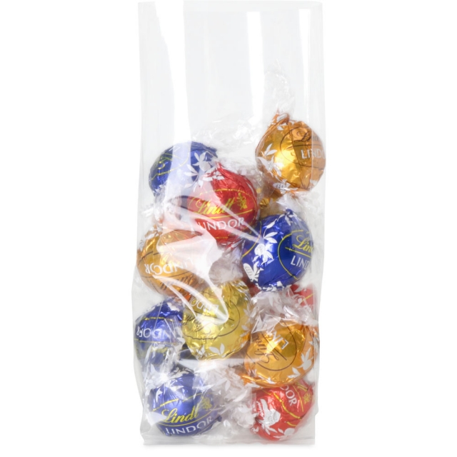 2.5 x 1.25 x 7.5 in. Clear Gusseted Clear Poly Plastic Food Bags