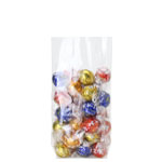 3.5 x 2.25 x 9.75 in. Clear Gusseted Clear Poly Plastic Food Bags