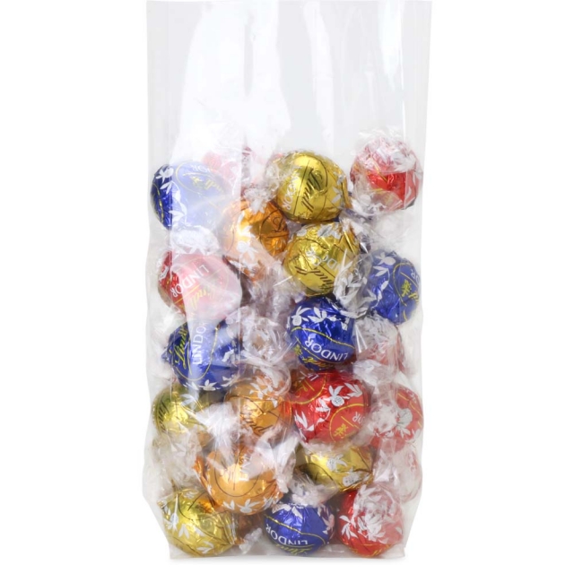 3.5 x 2.25 x 9.75 in. Clear Gusseted Clear Poly Plastic Food Bags
