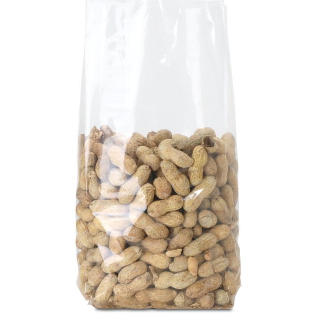 5.25 x 3 x 13 in. Clear Gusseted Clear Poly Plastic Food Bags