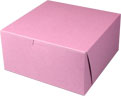 8 x 8 x 4" Pink Pie Cupcake Bakery Boxes