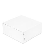 12 x 12 x 5 White 1-Pc. Lock-Corner Pie / Bakery Boxes