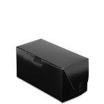 8 x 4 x 4" Black Cupcake Bakery Boxes