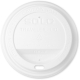 White Lids for Disposable Coffee Cups - Sipper / Dome Style - Fits 10, 12, 16, 20, 24 oz. Dart Solo