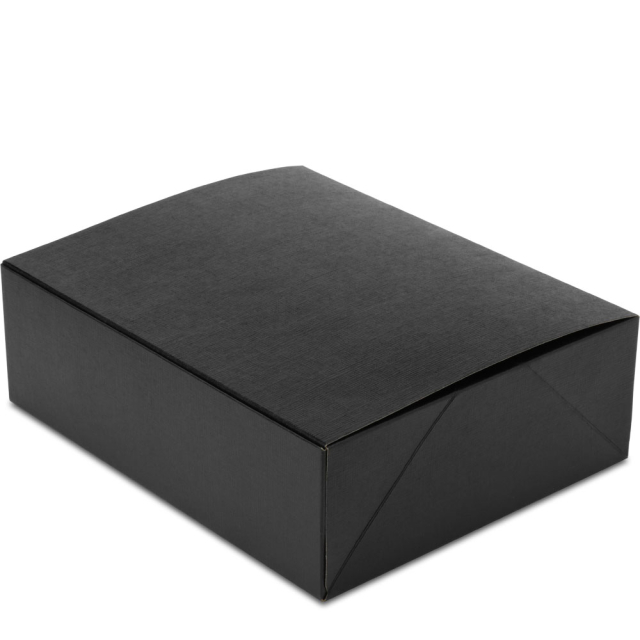 Black Gift Box w. Tuck Top - 9.875 x 7.875 x 3.125 in.