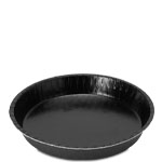 6.625 in. Round Black Baking Tray