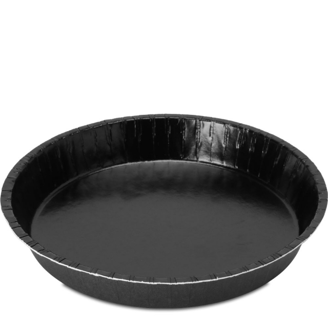 6.625 in. Round Black Baking Tray
