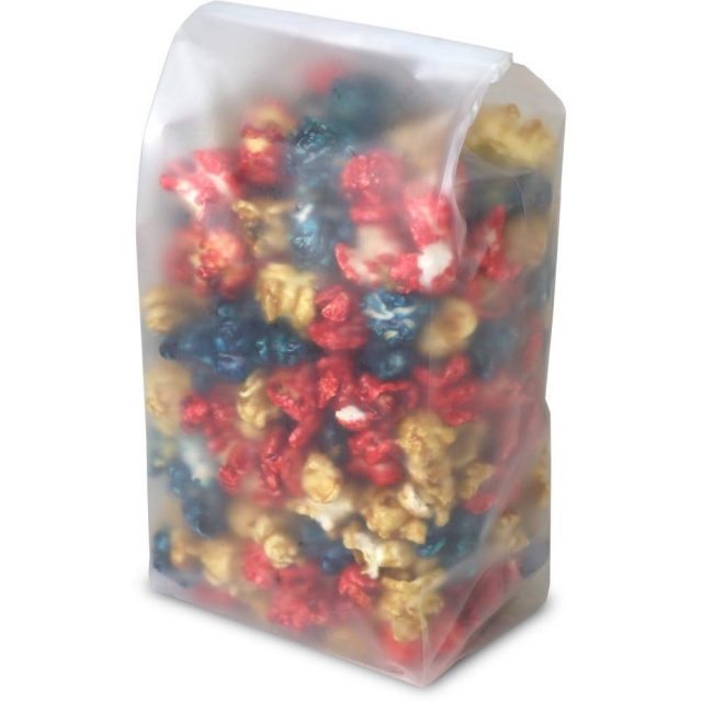 Frosted Tin Tie Bags - Clear - 1/2 lb.