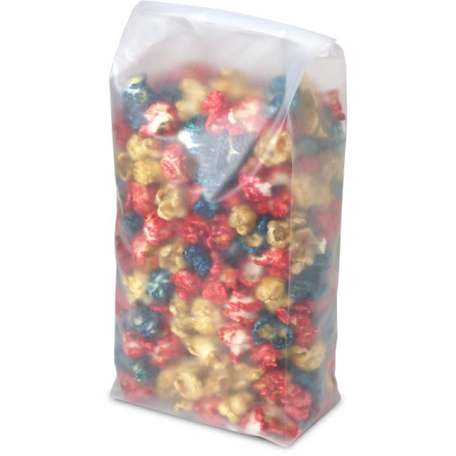 Frosted Tin Tie Bags - Clear - 1 lb.