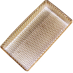 Single-Cavity Gold Candy Box Inserts - 6.5 x 3.5 in.