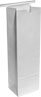 1 lb. White Gloss Long Tin Tie Bags with Polypropylene Liner