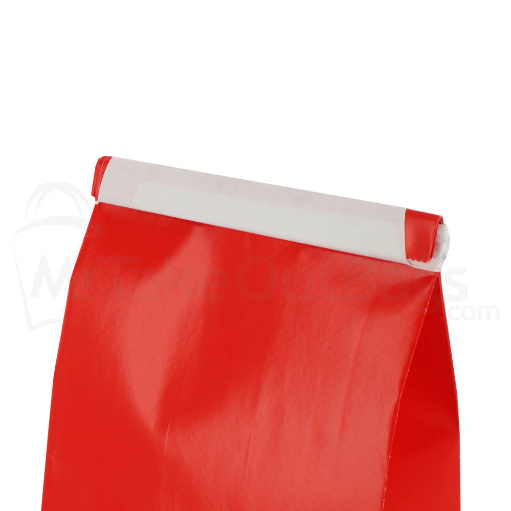 1/2 lb Red Gloss Coffee Bags - Polypropylene (PP) Lined