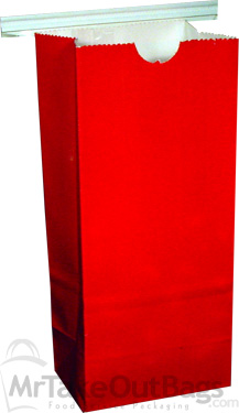 1/2 lb Red Gloss Coffee Bags - Polypropylene (PP) Lined