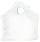 16" x 16" + 8" White Super Wave Carry Out Bags