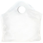 18" x 16" + 9" White Super Wave Carry Out Bags