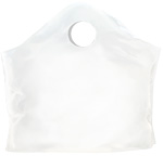 21" x 18" + 10" White Super Wave Carry Out Bags