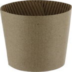 Brown Kraft Coffee Clutch Sleeves  (FITS 8 oz. ONLY)